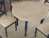 Darcy Midnight Blue/Natural Round Dining Room Set from Steve Silver - Luna Furniture
