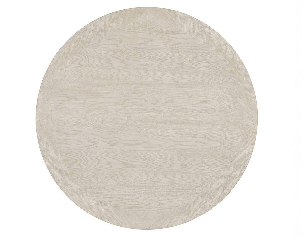 Darcy 5-Piece 42″ Round Dining Set, Mint Green and Washed Linen Finish from Steve Silver - Luna Furniture