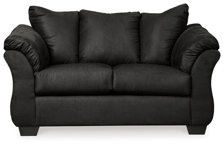 Darcy Black Loveseat and 2 Recliners from Ashley - Luna Furniture