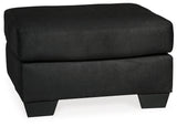 Darcy Sofa, Loveseat, Chair and Ottoman in Black from Ashley - Luna Furniture