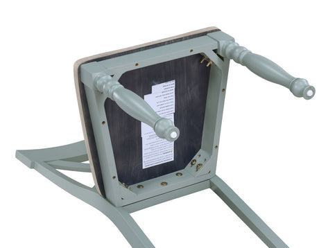 Darcy Solid Wood Side Chair, Mint Green and Natural Finish, Set of 2 from Steve Silver - Luna Furniture