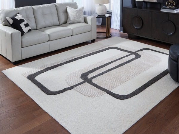 Davismour Ivory/Taupe/Charcoal Large Rug