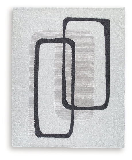 Davismour Ivory/Taupe/Charcoal Large Rug from Ashley - Luna Furniture