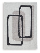 Davismour Ivory/Taupe/Charcoal Medium Rug from Ashley Furniture - Luna Furniture