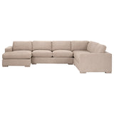 Dawson 4-Piece Modular Sectional in Performance Wheat, Natural Gray Oak from Essentials For Living - Luna Furniture