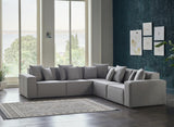 Daya Manori Grey Armless Sectional Chair from Bellona - Luna Furniture