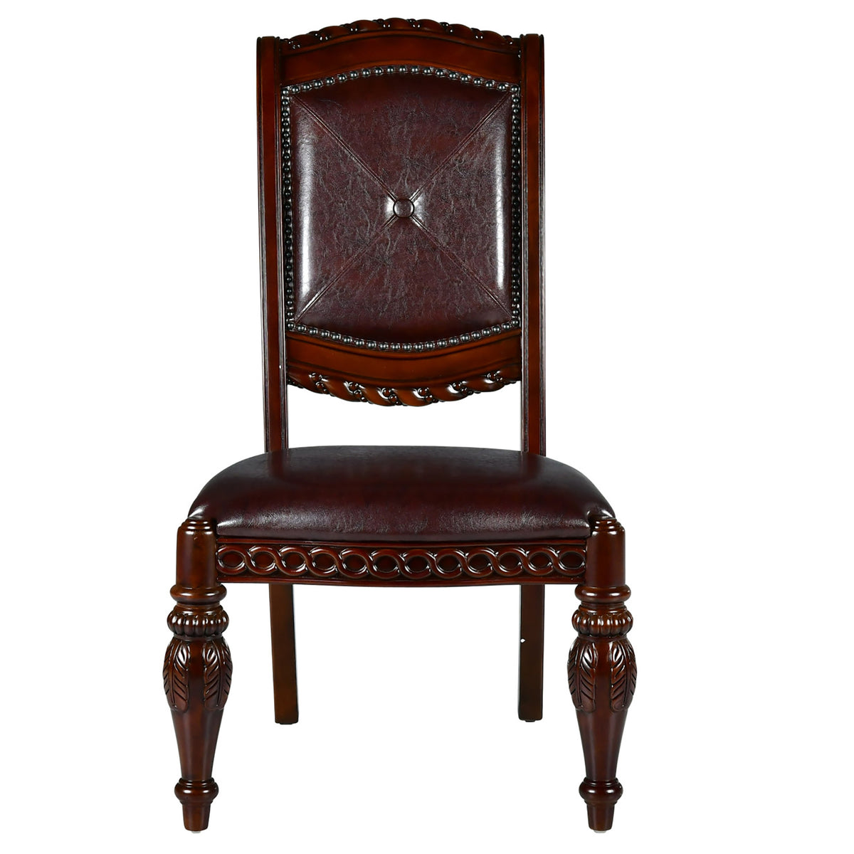 Antoinette Warm Brown Cherry Side Chair, Set of 2 from Steve Silver - Luna Furniture