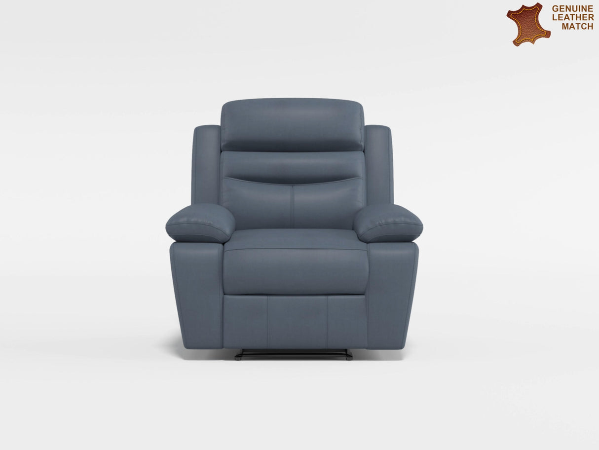 Hancock Black Leather Double Reclining Loveseat from Homelegance - Luna Furniture