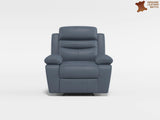 Hancock Black Leather Double Reclining Loveseat from Homelegance - Luna Furniture