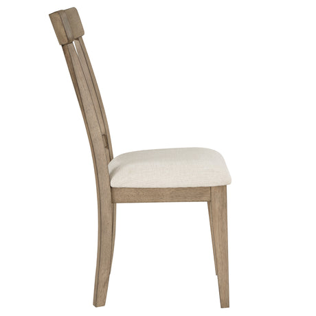 Napa Weathered Sand/Cream Side Chair, Set of 2 from Steve Silver - Luna Furniture