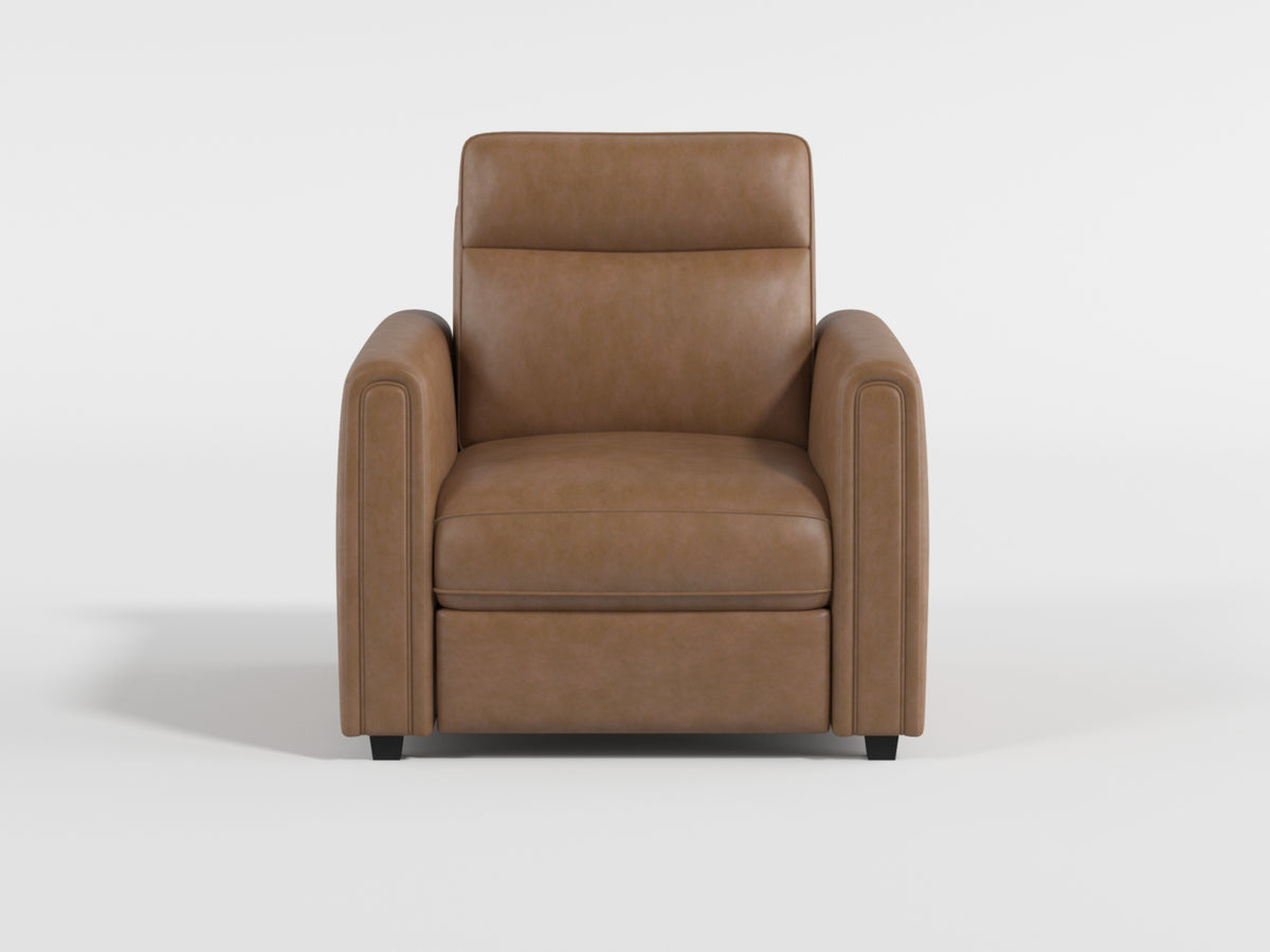 Equinox Brown Power Reclining Chair with Rounded Track Arms from Homelegance - Luna Furniture