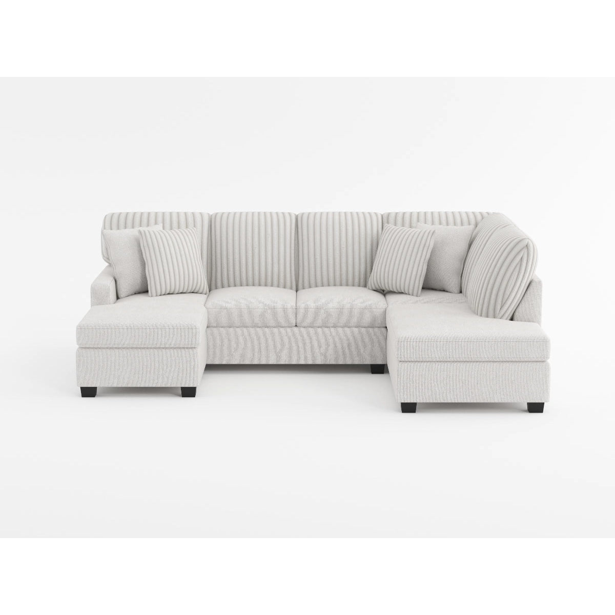 Lawson Taupe 2-Piece Sectional with Chaise from Homelegance - Luna Furniture