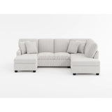 Lawson Taupe 2-Piece Sectional with Chaise from Homelegance - Luna Furniture