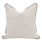 The Not So Basic 22" Essential Pillow in Howell Natural, Dark Dove Velvet Piping, Set of 2 from Essentials For Living - Luna Furniture