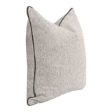 The Not So Basic 22" Essential Pillow in Howell Natural, Dark Dove Velvet Piping, Set of 2 from Essentials For Living - Luna Furniture