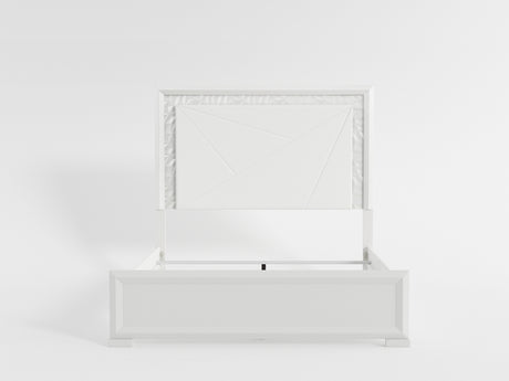 Luna Pearl White LED Full Bed from Homelegance - Luna Furniture