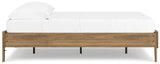 Deanlow Full Platform Bed with 2 Nightstands in Honey from Ashley - Luna Furniture