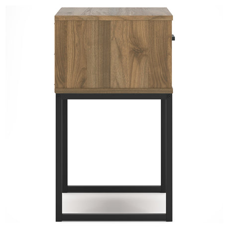 Deanlow Twin Panel Headboard with Nightstand in Honey from Ashley - Luna Furniture