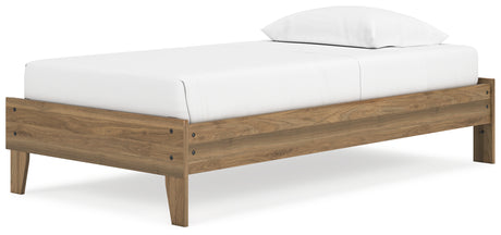 Deanlow Twin Platform Bed with Dresser and Chest in Honey from Ashley - Luna Furniture