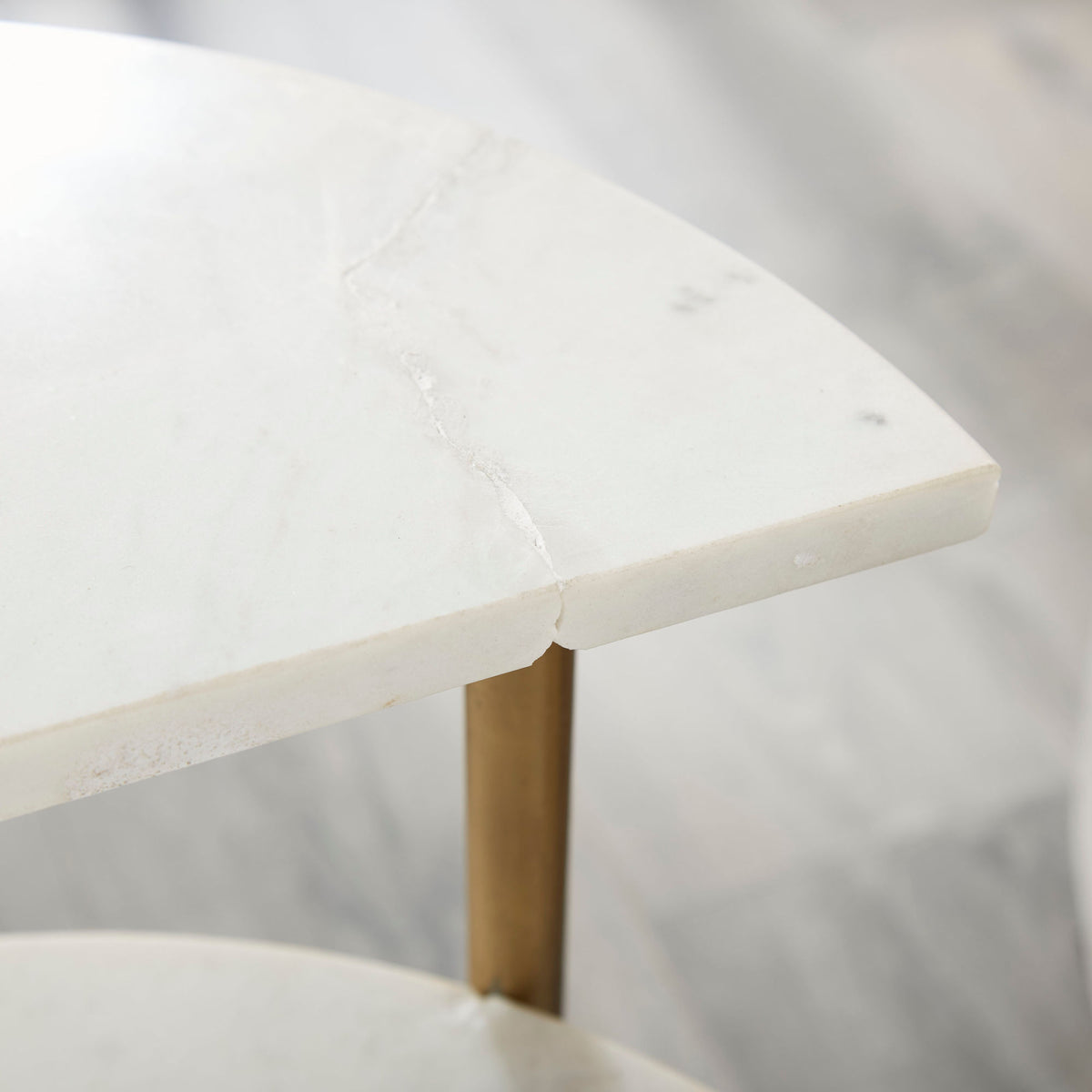 Patna White Marble Top Accent Table from Steve Silver - Luna Furniture