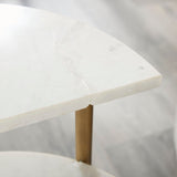 Patna White Marble Top Accent Table from Steve Silver - Luna Furniture