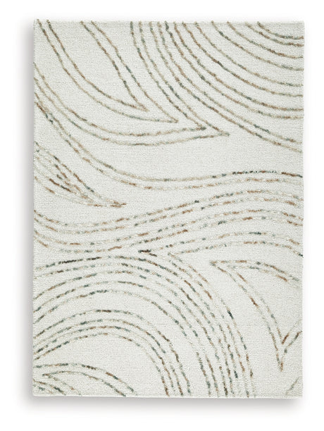 Deenbury Ivory/Green/Brown Medium Rug from Ashley - Luna Furniture