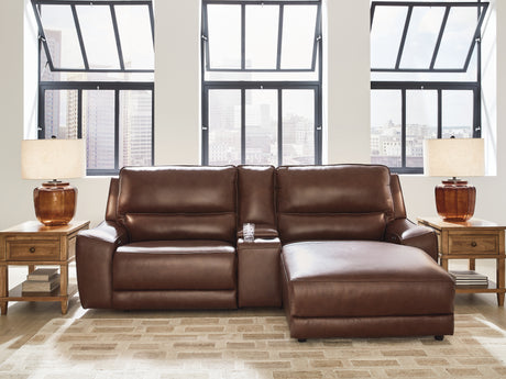 DeepWakes Canyon 3-Piece Power Reclining Sectional with Chaise from Ashley - Luna Furniture