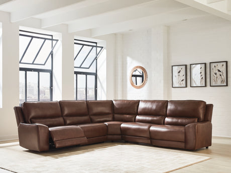 DeepWakes Canyon 5-Piece Power Reclining Sectional from Ashley - Luna Furniture
