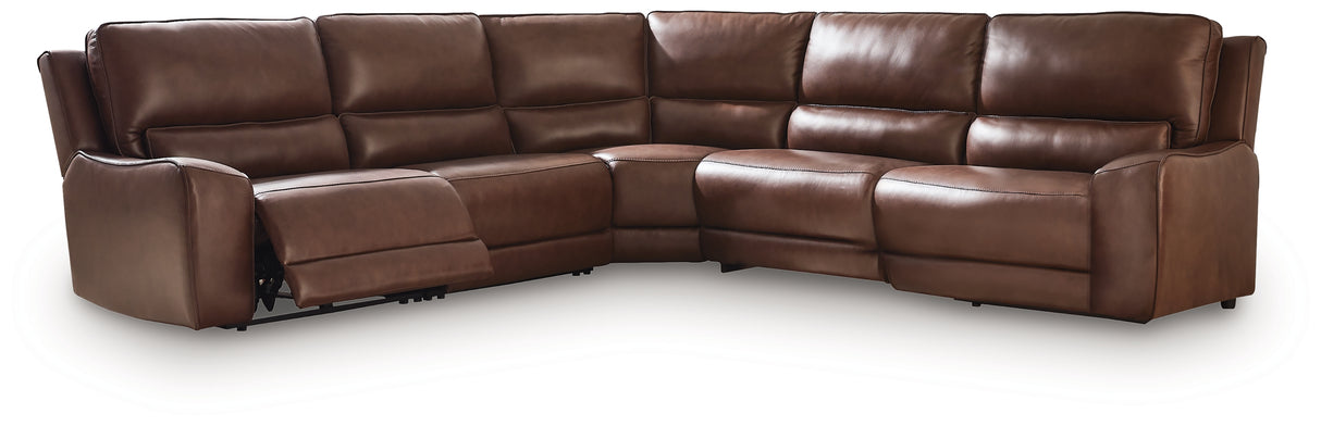 DeepWakes Canyon 5-Piece Power Reclining Sectional from Ashley - Luna Furniture
