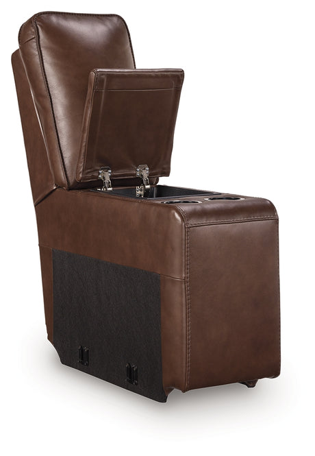 DeepWakes Canyon Console with Storage from Ashley - Luna Furniture