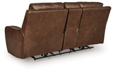 DeepWakes Canyon Power Reclining Loveseat with Console from Ashley - Luna Furniture