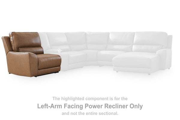 DeepWakes Caramel Left-Arm Facing Power Recliner