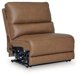 DeepWakes Caramel Power Armless Recliner from Ashley - Luna Furniture