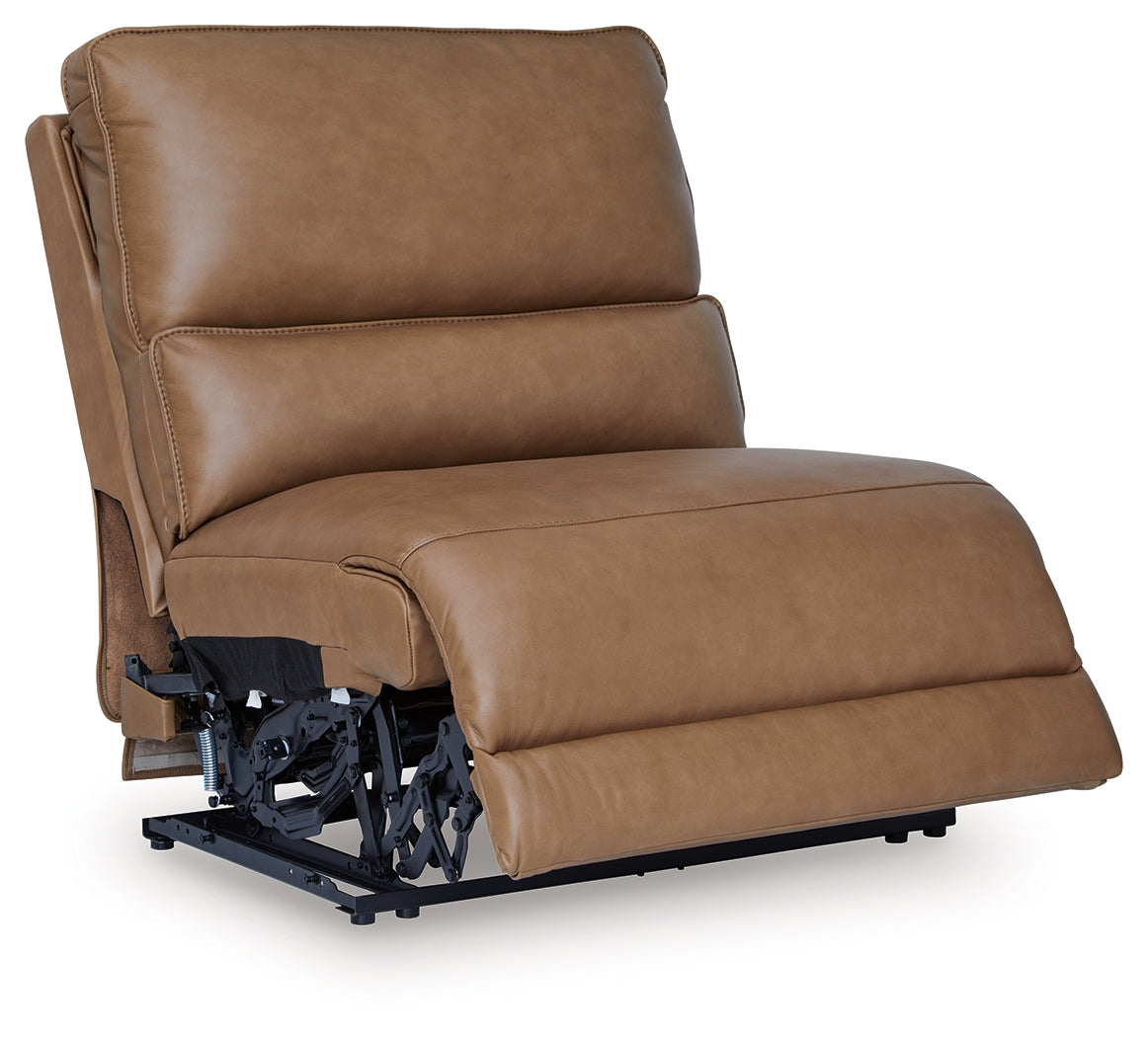 DeepWakes Caramel Power Armless Recliner from Ashley - Luna Furniture