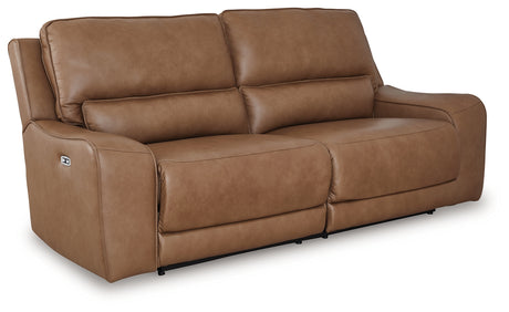 DeepWakes Caramel Power Reclining Sofa from Ashley - Luna Furniture
