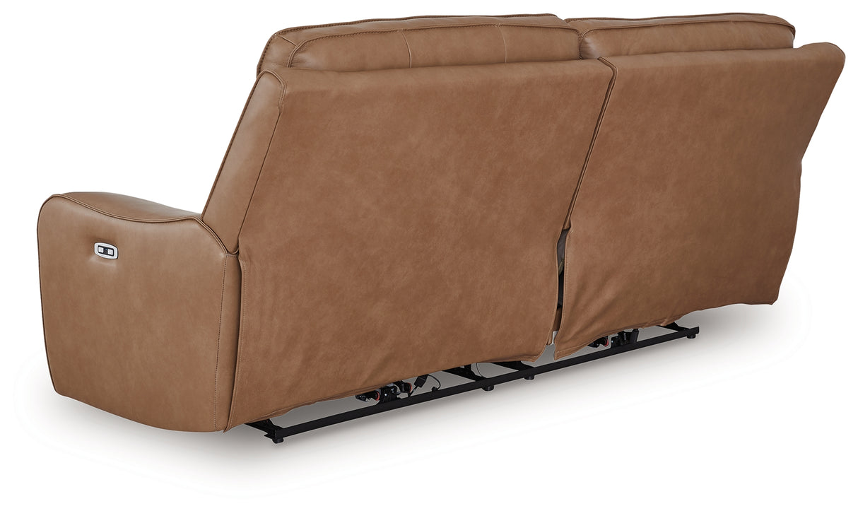 DeepWakes Caramel Power Reclining Sofa from Ashley - Luna Furniture