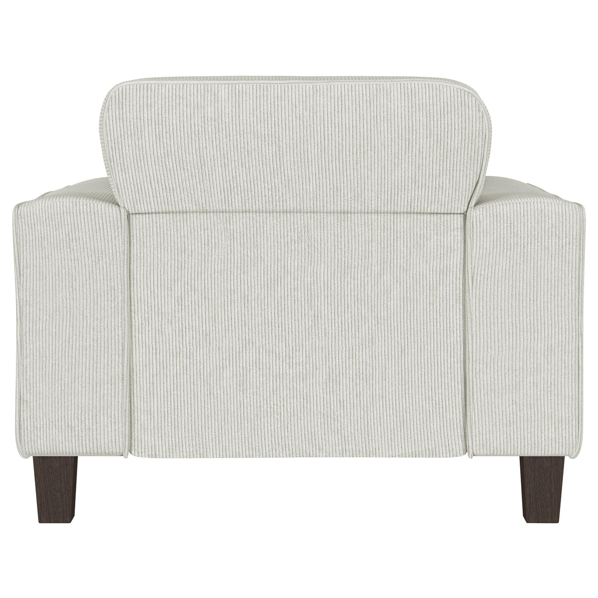 Deerhurst Beige Upholstered Tufted Track Arm Accent Chair from Coaster - Luna Furniture