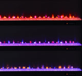 Deiter Black 79-inch TV Stand Fireplace Media Console from Coaster - Luna Furniture