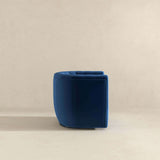 Delaney Dark Blue Velvet Swivel Chair from Midinmod - Luna Furniture