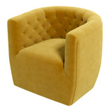 Delaney Gold Velvet Swivel Chair from Midinmod - Luna Furniture