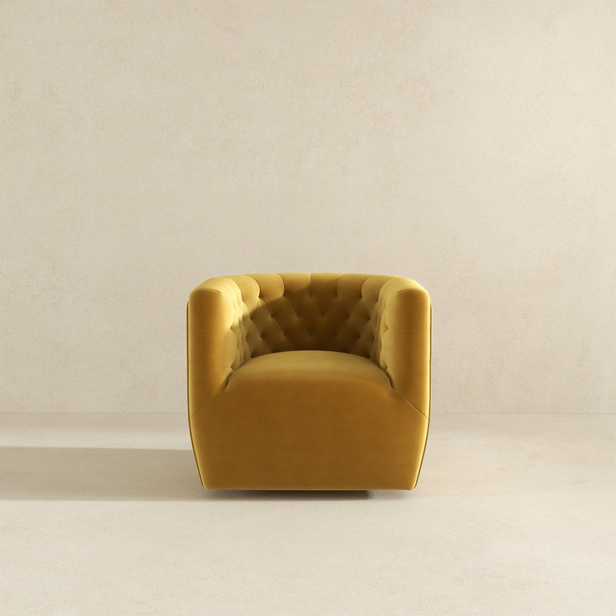 Delaney Gold Velvet Swivel Chair from Midinmod - Luna Furniture