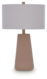 Dellner Mocha Table Lamp from Ashley - Luna Furniture