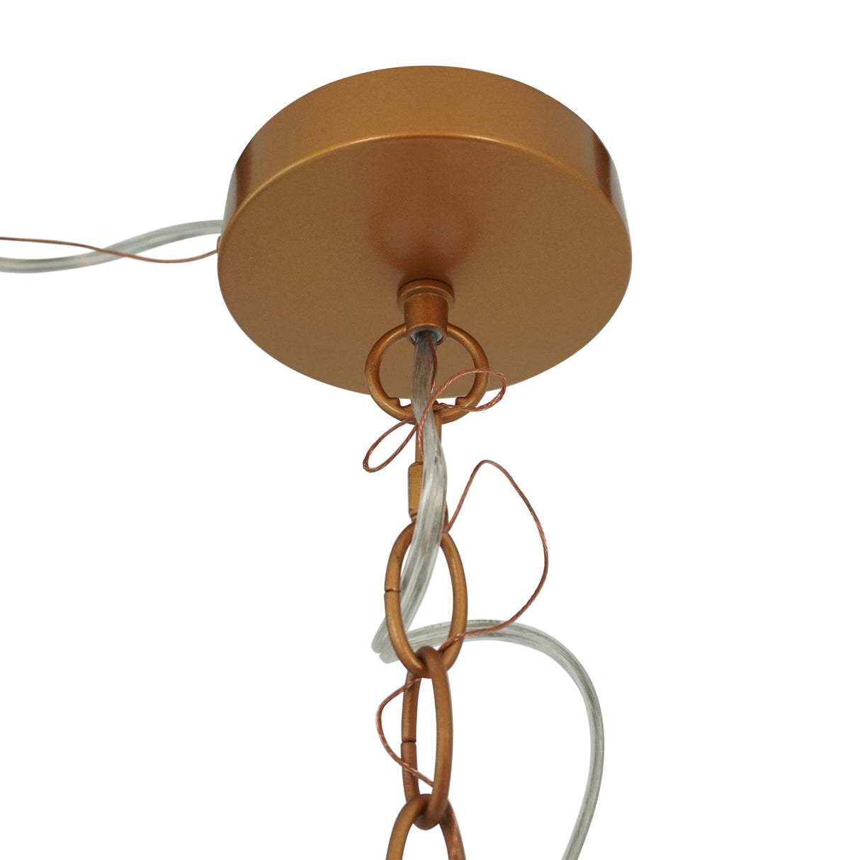 Delphi Pendant Lamp - Coarse Gold and Clear Glass from Ashcroft Furniture - Luna Furniture