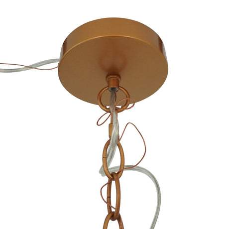 Delphi Pendant Lamp - Coarse Gold and Clear Glass from Ashcroft Furniture - Luna Furniture