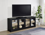 Denison Black 79-inch 4-Door TV Stand Media Console from Coaster - Luna Furniture
