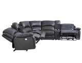 Denver Charcoal Dual-Power 6-Piece Sectional from Steve Silver - Luna Furniture