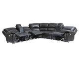 Denver Charcoal Dual-Power 6-Piece Sectional from Steve Silver - Luna Furniture
