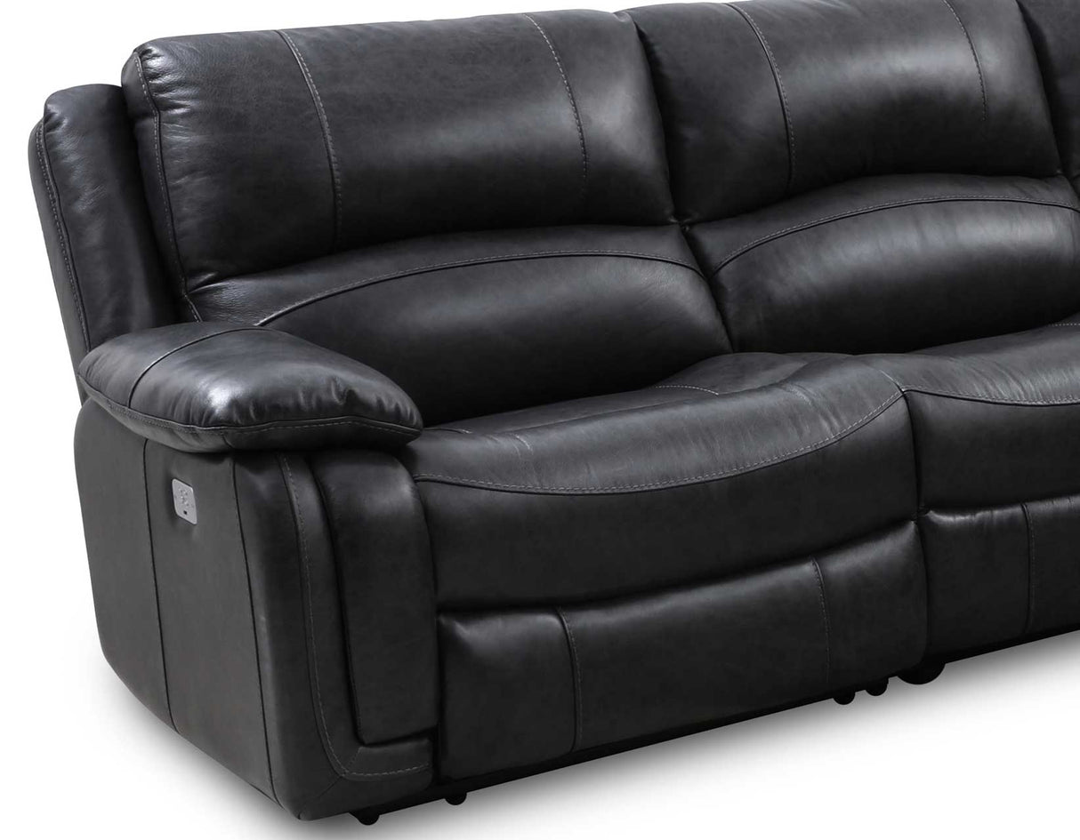 Denver LAF Dual-Power Recliner, Charcoal from Steve Silver - Luna Furniture