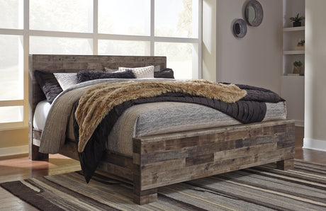 Derekson King Panel Bed and 2 Nightstands from Ashley - Luna Furniture