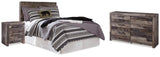 Derekson Multi Gray Full Panel Headboard, Dresser and Nightstand from Ashley - Luna Furniture